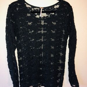 Free People Sheer Sweater